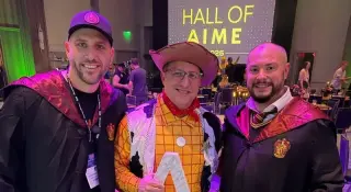 Luke and John at Hall of AIME